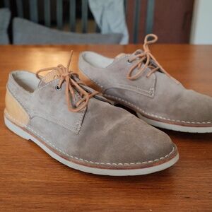 Clarks Grey Suede Casual Dress Shoe